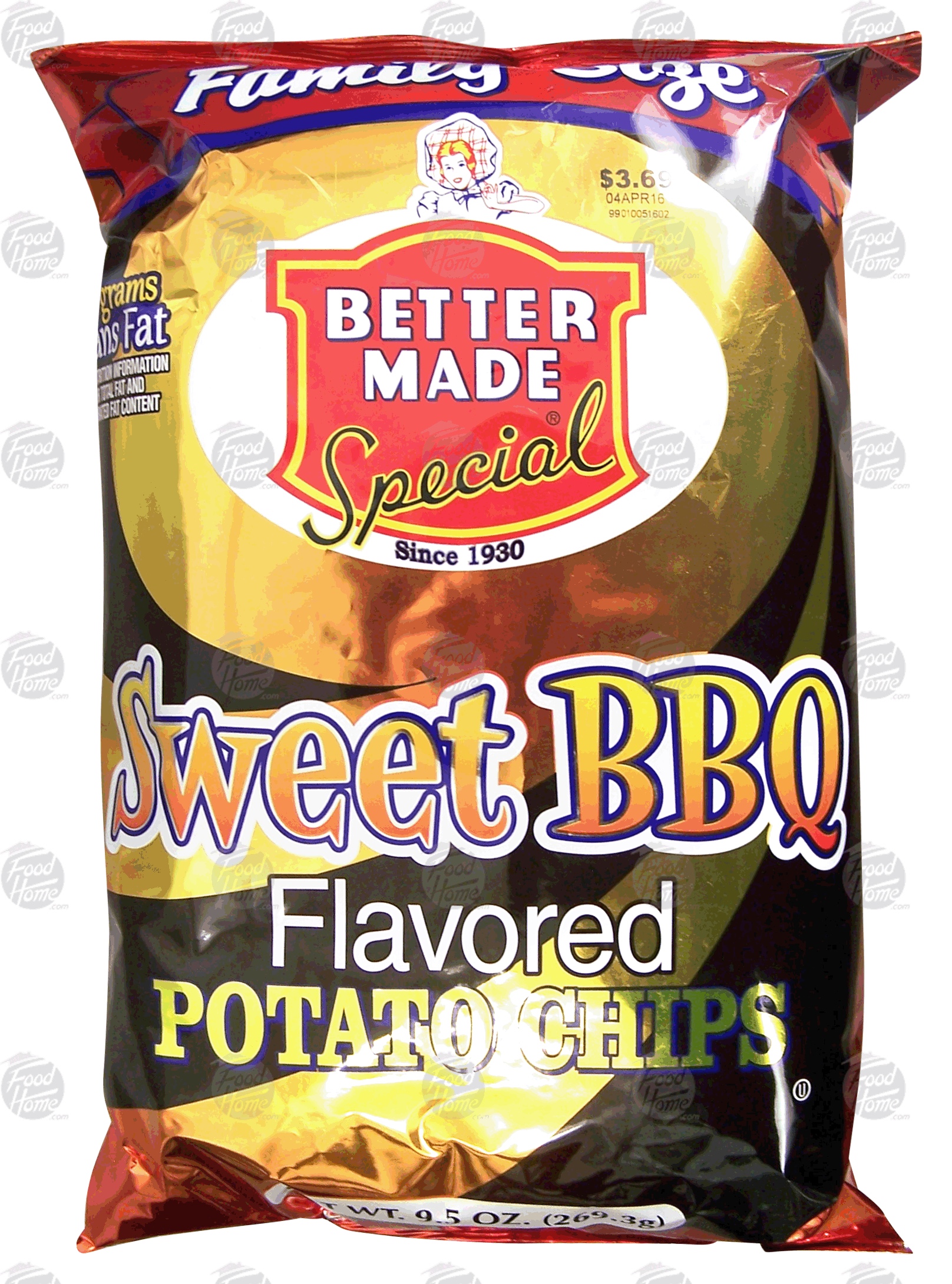 Better Made Family Size sweet bbq flavored potato chips Full-Size Picture